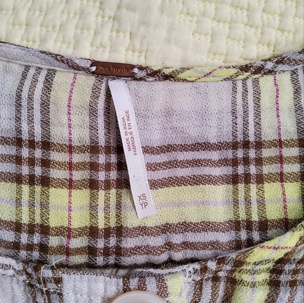 Free People ivory brown